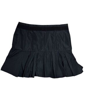 Moncler Women’s Nylon ruffled tiered skirt black Mini size 40 XS